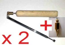 G 2Stück DOWSING Rod PORTATIV Winkelruten Wünschelrute Radiästhesie
