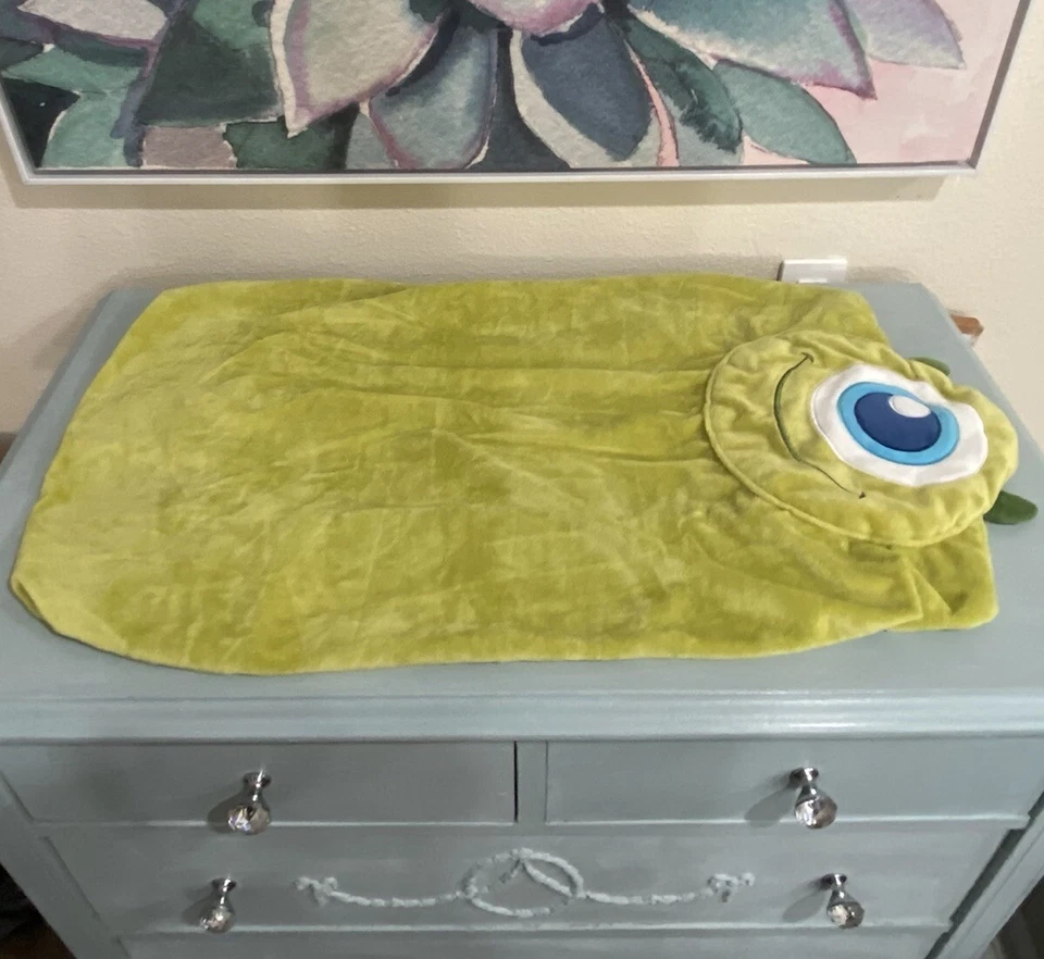 Disney Baby Monsters Inc Mike Wazowski Changing Pad Cover Sheet Pixar University Foto 3 de 4