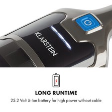 2in1 Handstaubsauger Bodensauger Akkusauger LED Licht beutellos kabellos blau – Bild 8