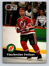 Viacheslav Fetisov 1991-92 Pro Set #142 New Jersey Devils