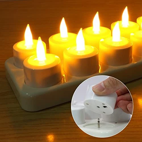Usb rechargeable sales tea lights