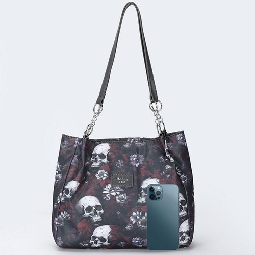 Multifunctional Gothic Style Bag Large Capacity Halloween Handbag Gift - Picture 9 of 14