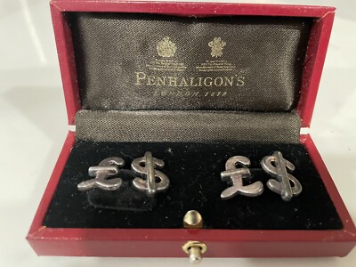 Penhaligon s Cuff Links Since 1870 :Pound and Dollar Links