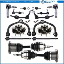 Front Control Arm Wheel Hub Bearing CV Axle Shaft For 2003-2004 Ford Expedition