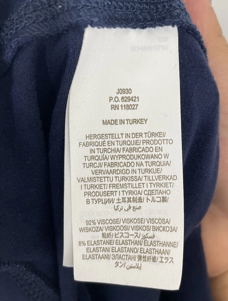 Leggings Boden para mujer a lunares azul marino dorado talla 8R Foto 4 de 4