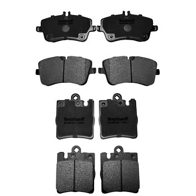 Front Rear Ceramic Brake Pads For Mercedes-Benz C230 CLK350 SLK280 SLK300 SLK350