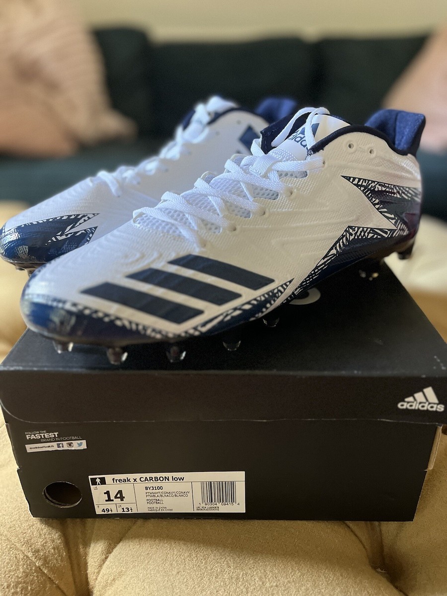 Size 14 - Adidas Football Cleats Freak X Carbon Low Navy and  display picture 1