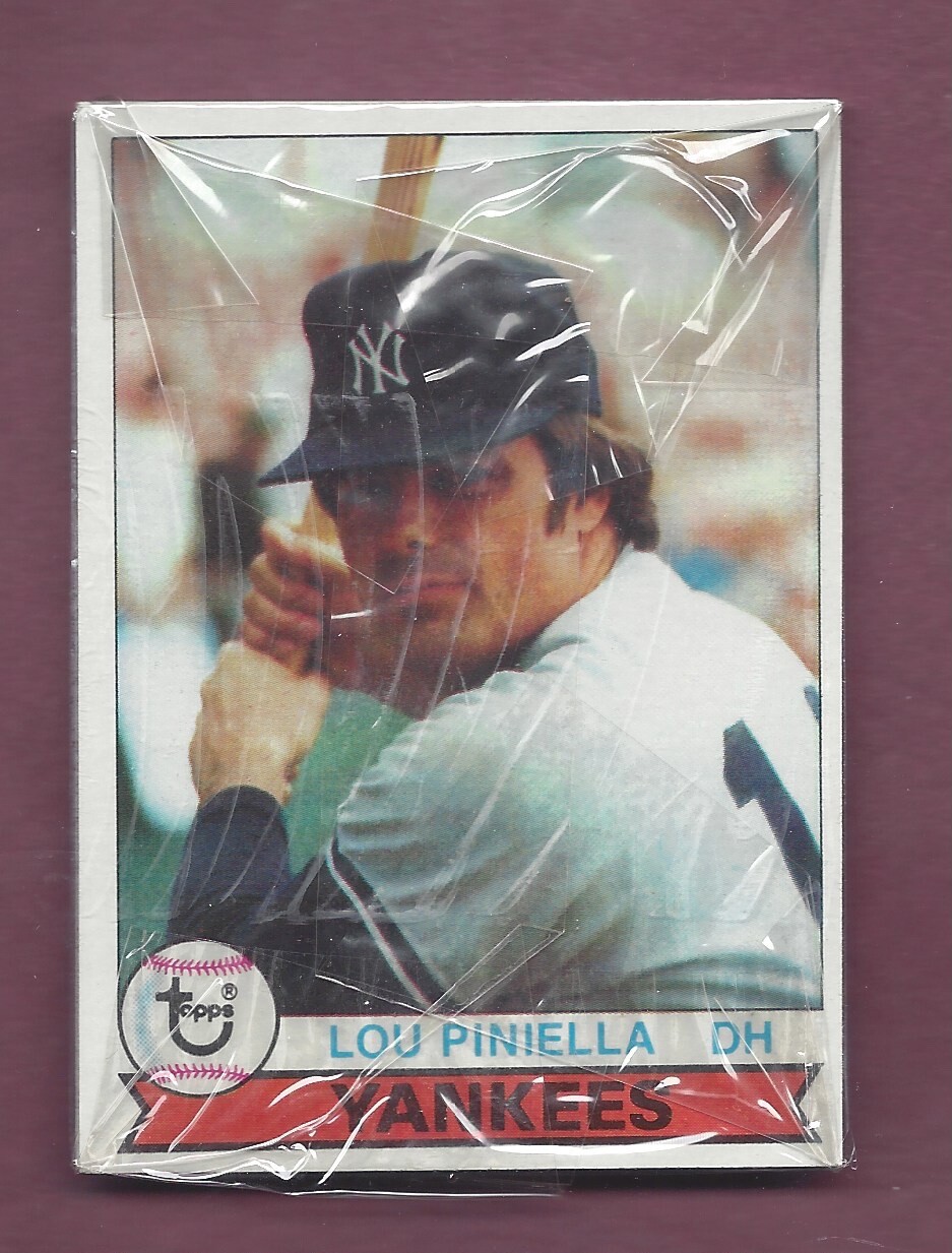 1979 TOPPS NEW YORK YANKEES BURGER KING CELLO PACK YANKEES LOU PINIELLA  x256a