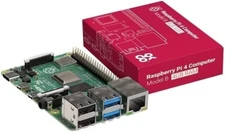 Raspberry Pi 4 Model B, 4GB DDR4 RAM Single Board Computer (RPI4-MODBP-4GB)