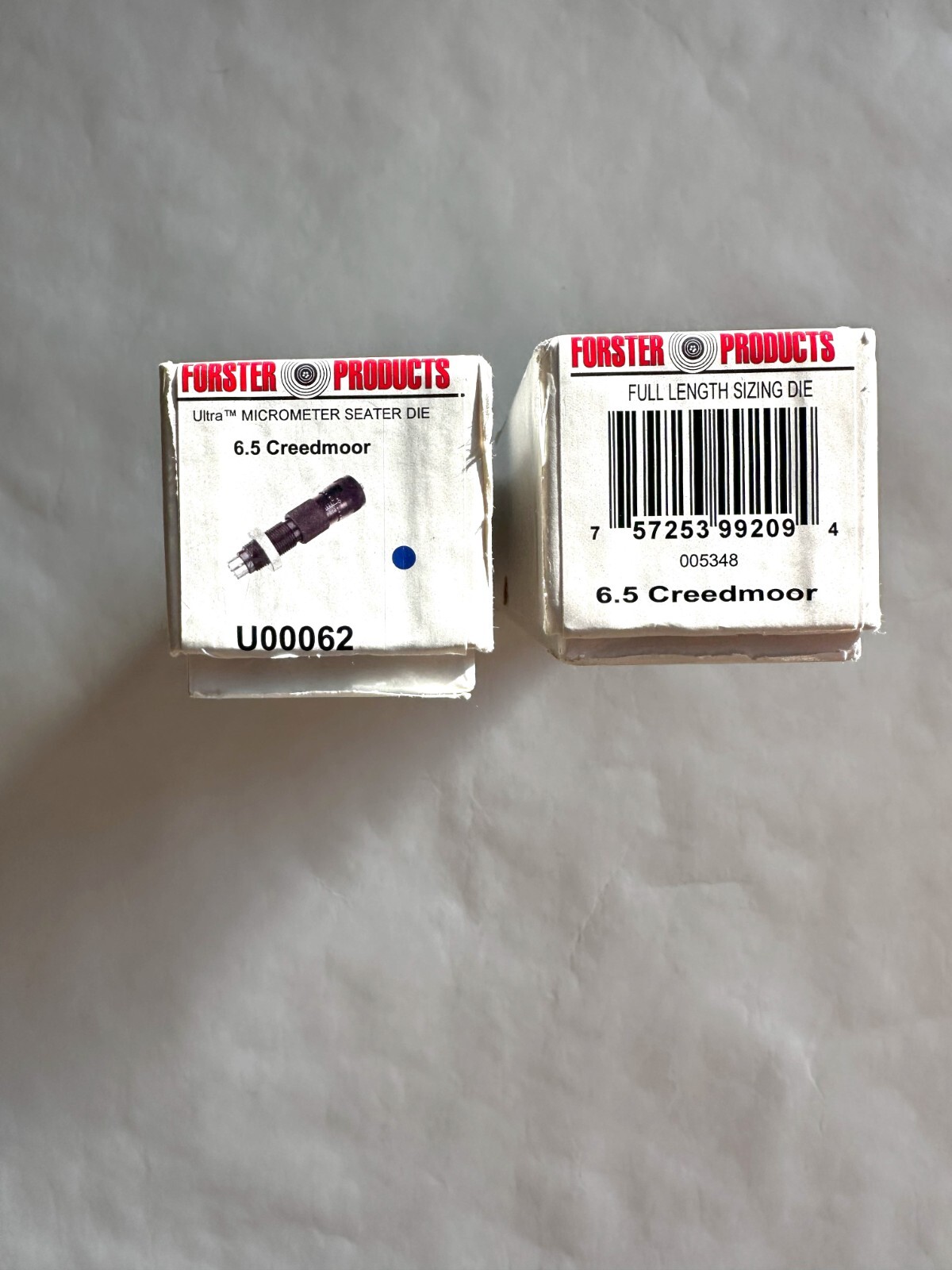 6.5 CREEDMOOR NEW Forster Die Set Full Length Size & Ultra Micrometer