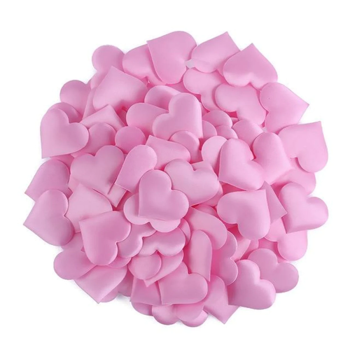 100pcs 2.0cm-3.5cm Fabric Love Heart Shape Petals For Wedding Table Decorations - Picture 20 of 29