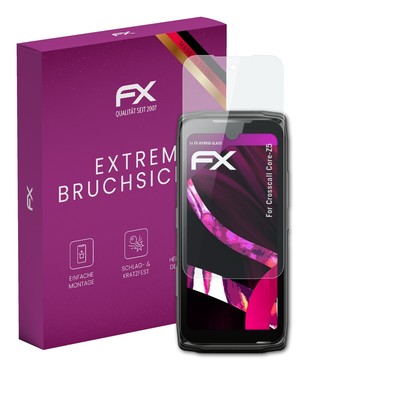 atFoliX Glasfolie für Crosscall Core-Z5 Panzerfolie 9H Schutzpanzer