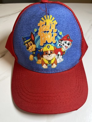 Paw Patrol Toddler Infant Baseball Cap Snap Back Nickelodeon Blue Red With Tags