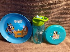 Bluey Plate, Snack Container and Sippy Cup - A2
