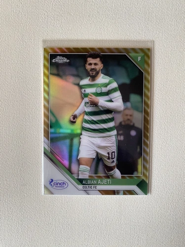 Albian Ajeti /75 Gold Topps SPFL Chrome 21/22 Celtic