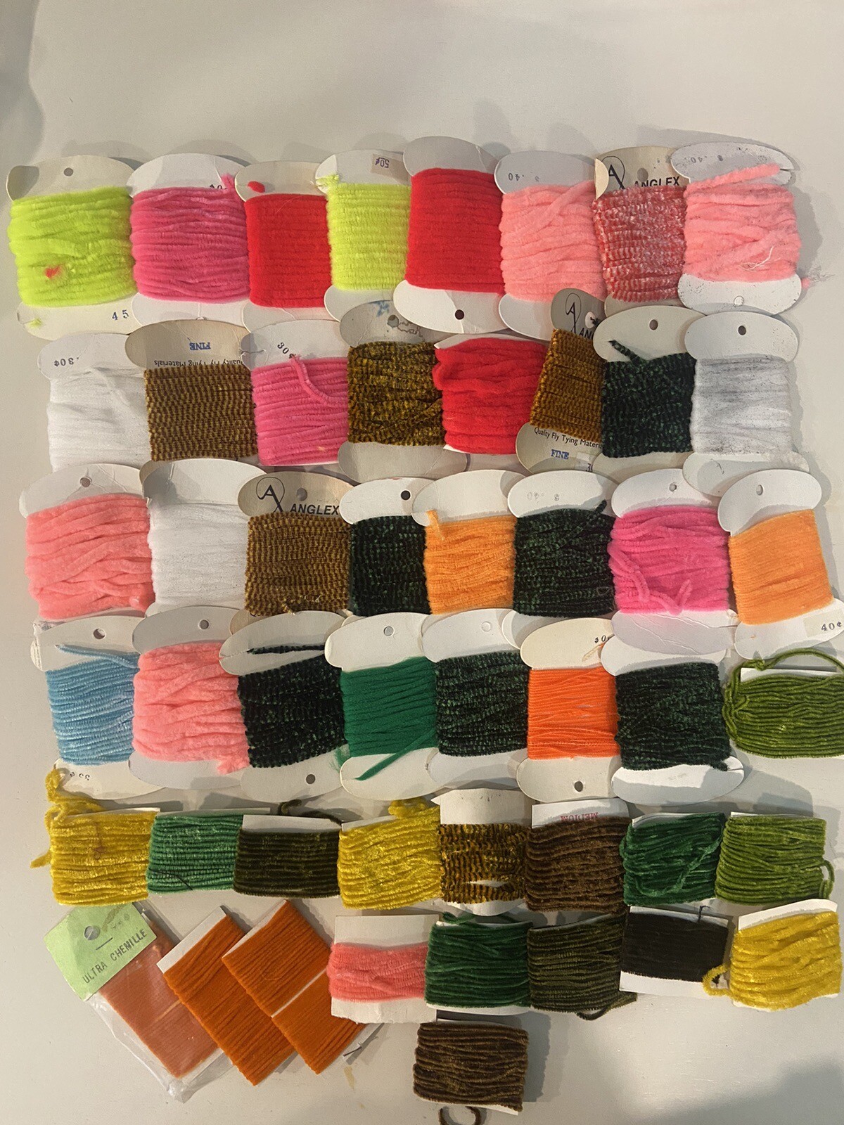 Fly fishing materials lot, fly tying, fly making supplies, fur