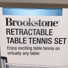 Ping Pong Set Brookstone Retractable Table Tennis Set