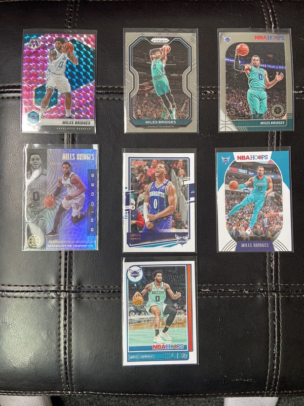 Miles Bridges Lot of 7 2019-2022 Illusions, Prizm, Optic, Mosaic, Donruss