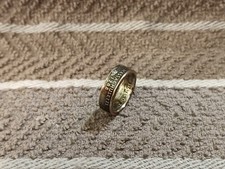 Massachusetts Handcrafted Washington Quarters coin ring, size 6 -1/2 2000  2