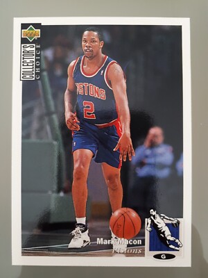 1994-95 Upper Deck Collector's Choice Mark Macon #2 Pistons NBA Basketball