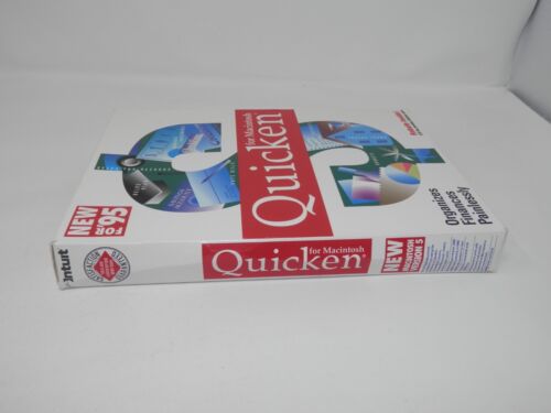 Quicken for Macintosh Version 5 New for 95 • 3.5" Floppy Big Box Software Intuit - Picture 13 of 16