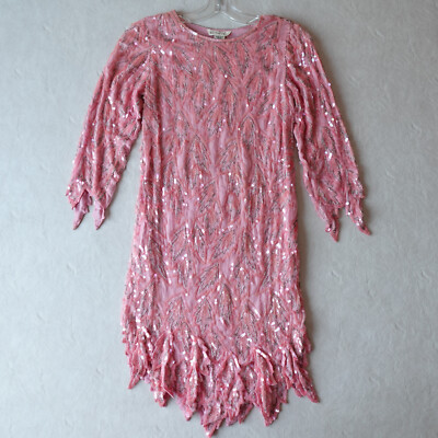 pink sequin dress india Pink Sequin Lehnega Set