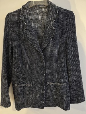 Boucle Damen Jacke Blaser Gr. 40