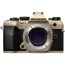 OM SYSTEM OM-5 Mark II Mirrorless Camera, Sand Beige