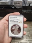 2017-W $1 PROOF AMERICAN SILVER EAGLE, 1 OZ .999 NGC PF70UCAM