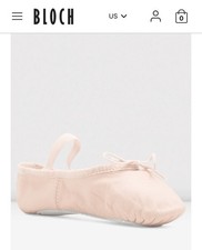 Bloch Kids Dance Shoe Size 4.5C Pink
