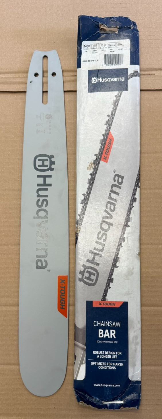 Husqvarna Chainsaw Guide Bar Solid  X-Tough 20"" 3/8 .058 fits 562 565 572 etc
