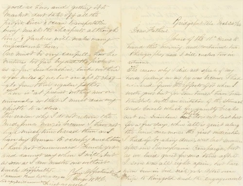 George W.H. Calver Civil War ALS – 147th PA Assistant Surgeon Letter 1864
