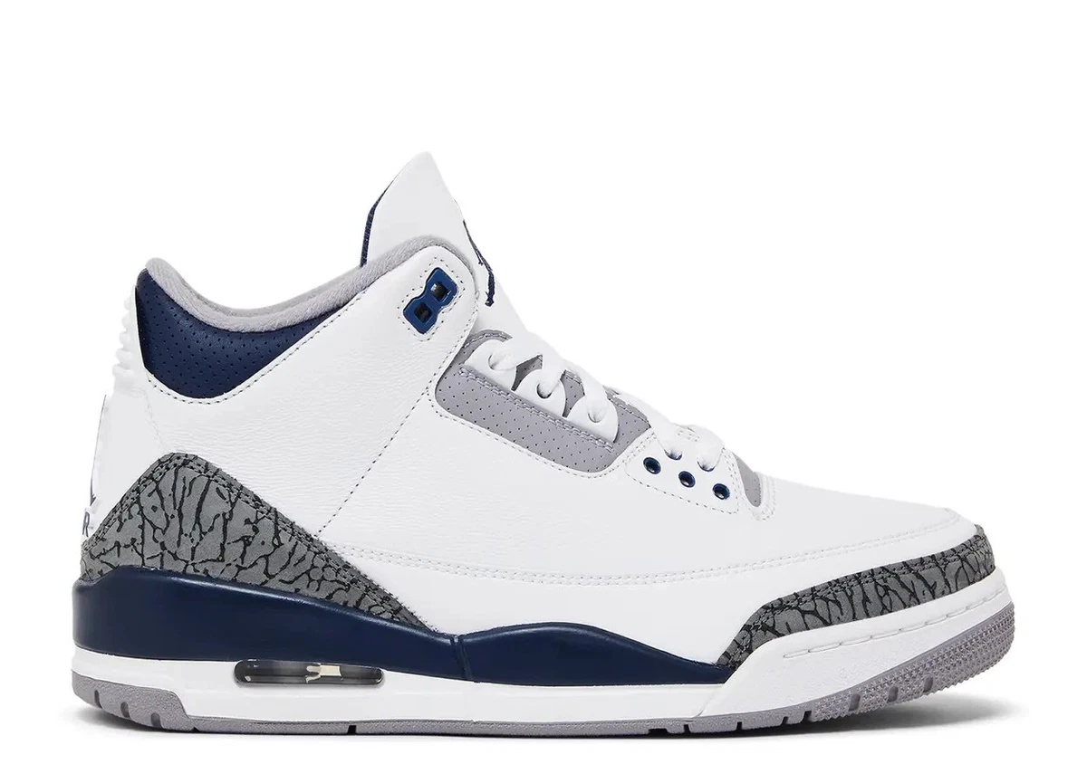 [美品]Nike Air Jordan 3 Retro MidnightNavy Air Jordan 3 'Midnight Navy' (CT8532-140) release date. Nike SNKRS