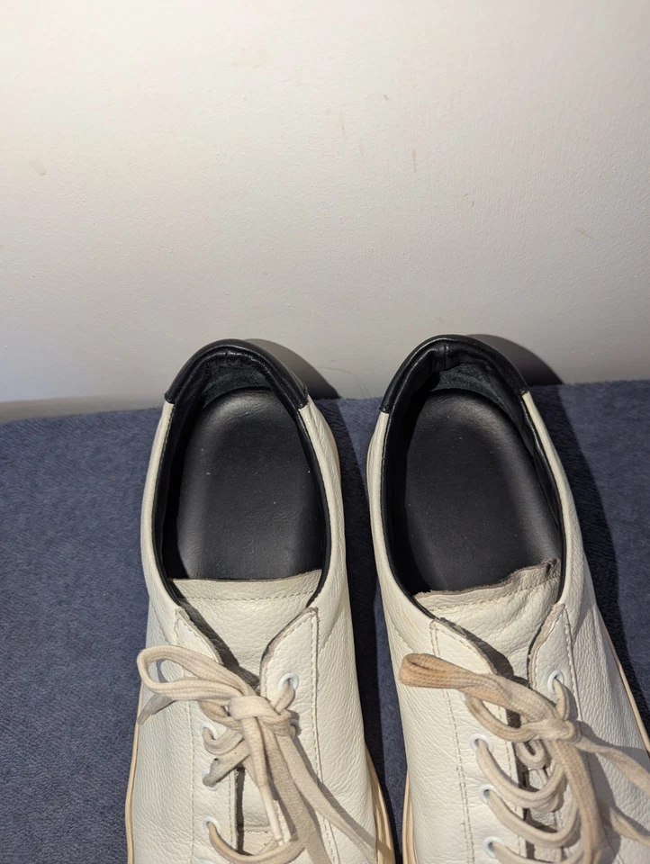 Common Projects Aquiles Retro Bajo Mujer Talla EU 40 US 10 Cuero Blanco Foto 4 de 4