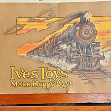 Antique Pre-War Ives Toys Structural Gear Set Box Tray Manual Complete