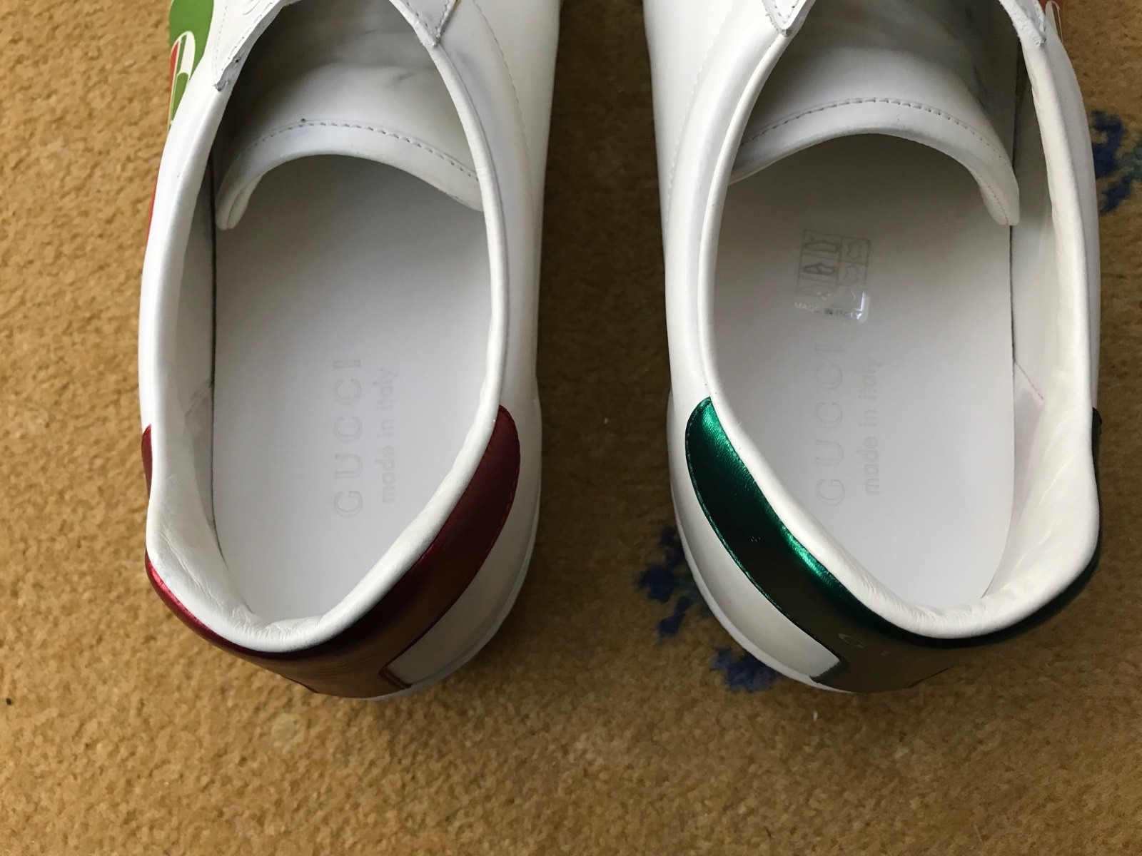 Gucci Trainers Sneaker Shoes Ace Interlocking G Green Red Mens UK 11 US 12 EU 45 thumbnail 12