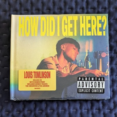 Louis Tomlinson ''How Did I Get Here?'' CD With Signed Print   Brand New | Sealed