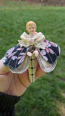 OOAK artist doll Art Doll  whimsical oddity ''minnie the lady Moth'' Decoration