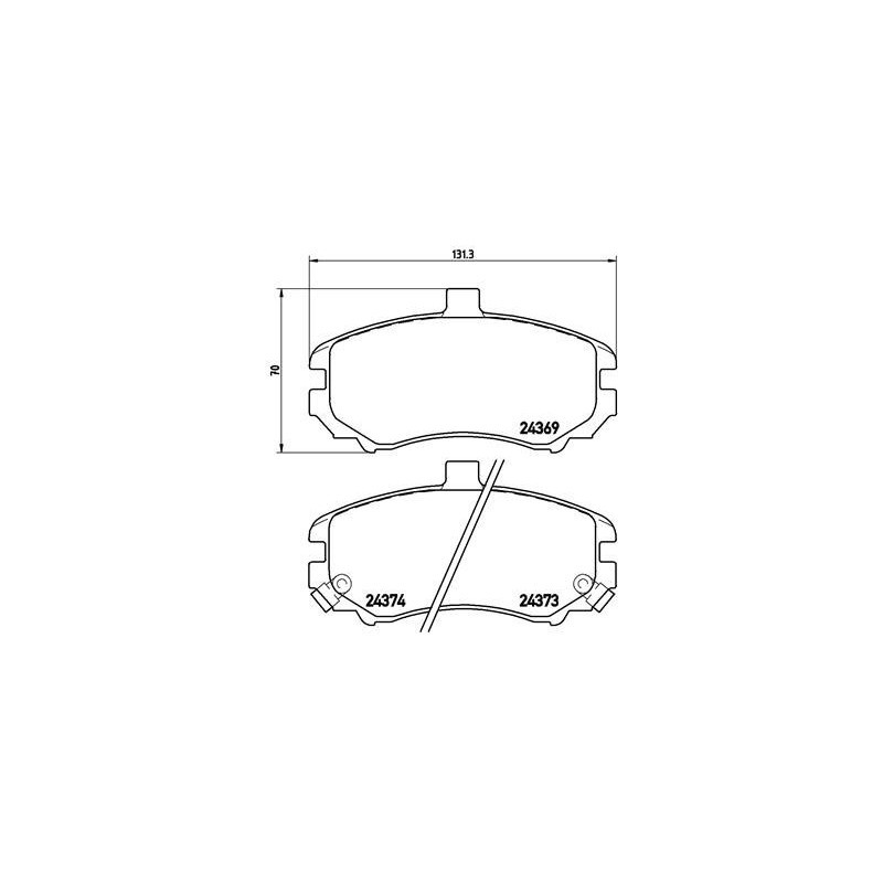 BREMBO P 30 029 Brake Pads Set Front for Hyundai Elantra