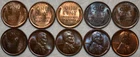 10x BU Lincoln Cents, 6x 1909-P VDB, 1918-P, 1927-P, 1929-S, & 1938-P