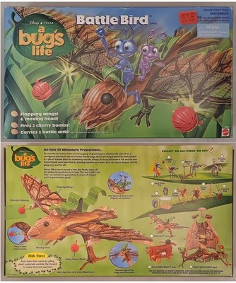 バグズライフ　プレイセットとバトルバード２つセット 1998 Disney Pixar a Bug's Life Vintage Battle Bird Playset Play