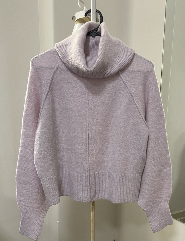 Vero Moda Slouch Turtleneck Soft Lavender Knit Sweater EU/US S