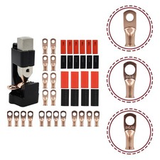 Image of  Wire Rope Crimping Tool Electrical Crimps 1/0 Ring Terminal Battery Cable