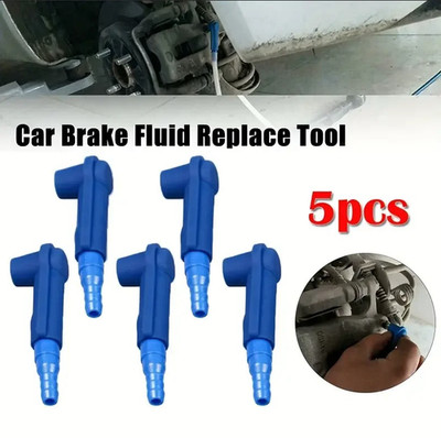 5pcs Brake Fluid Change Tool Kit   One-Person Oil Bleeding & Air Removal Set