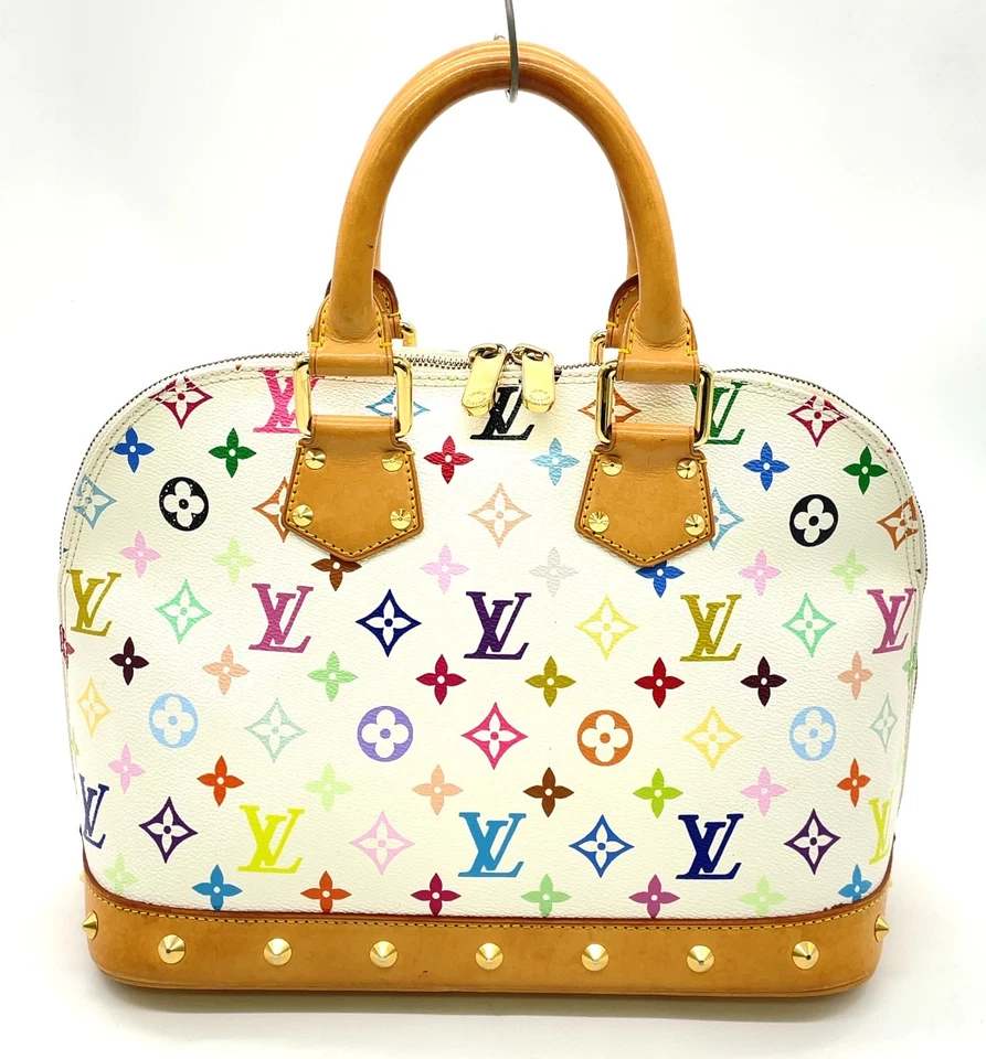Auth Louis Vuitton Monogram Multicolor Alma M92647 Handbag W/Dustbag SK100688 - Image 4 of 4