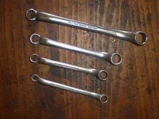 4er SET RINGSCHLÜSSEL "BRITOOL" BSW (WHITWORTH) AUS DER SERIE "2RB"