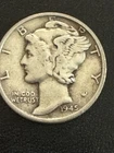 1945 S Micro S Mercury Dime VF