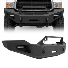 Front Bumper Guard Wwinch Plate Led Lights For 2003-2005 Dodge Ram 2500 3500