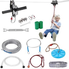 Sichere Kinder Seilbahn - CPC-zertifiziertes Zipline Set für Gartenaktivitäten