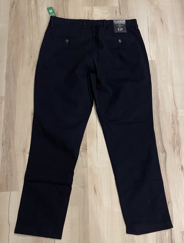 Gap Flex Essential Khaki Slim Fit Men’s Size 33x28 Classic Navy Mid Rise $59.99 - Picture 3 of 11